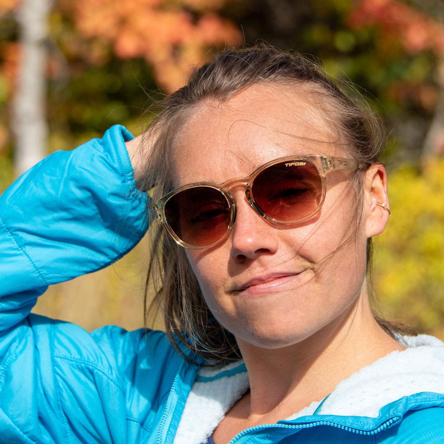 Svago Sport Sunglasses Unisex - Ideal For Cycling, Golf, Hiking, Pickleball, Running, Tennis, Beach & Great Lifestyle Look Crystal Champagne (Brown Gradient Lens)