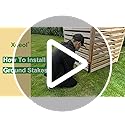 Privacy Fence Screen Outdoor, 3 Panels Wood Air Conditioner Fence for Outside Units, Pool Equipment Trash Can Enclosure 38" W x 43" H
