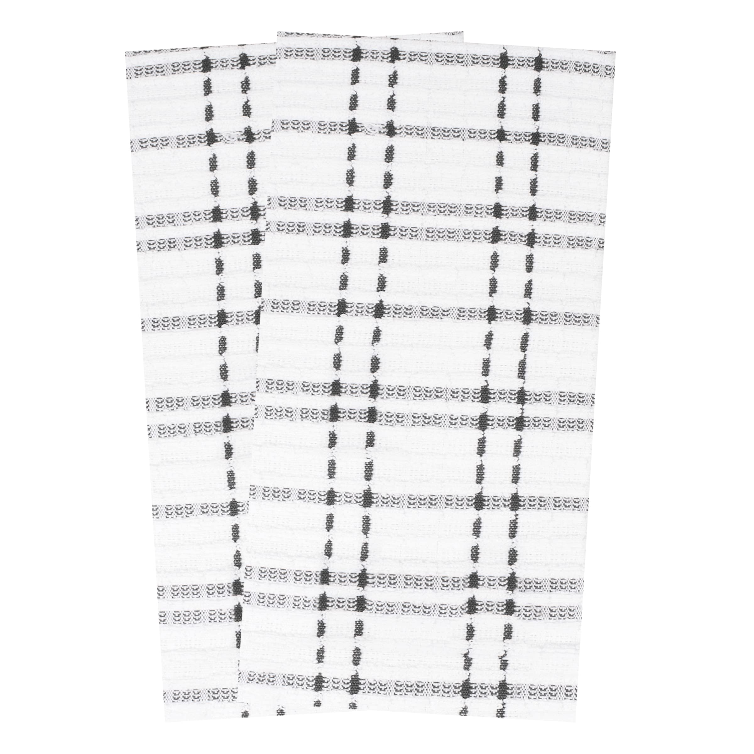 Ritz Kitchen Towel Set, Cotton, Graphite