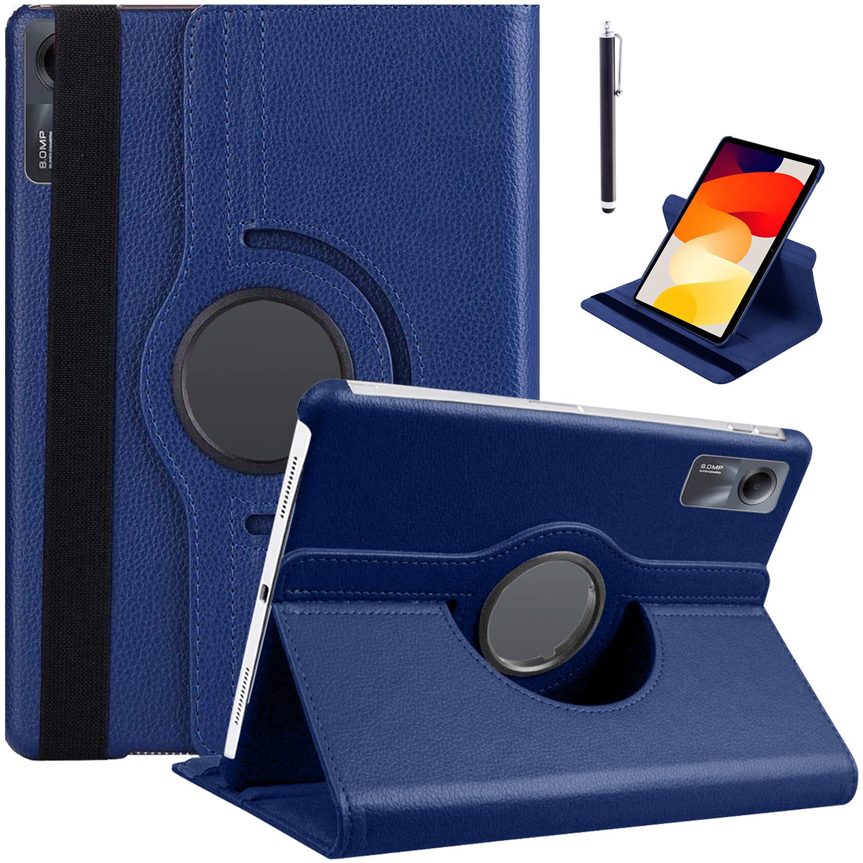Robustrion Cover for Redmi Pad SE 11 inch Cover Case, 360 Rotation Cover Case for Redmi Pad SE 11 inch Tablet [Auto Sleep/Wake Support] - Navy (B0D42DD6L8) Amazon Price History, Amazon Price Tracker