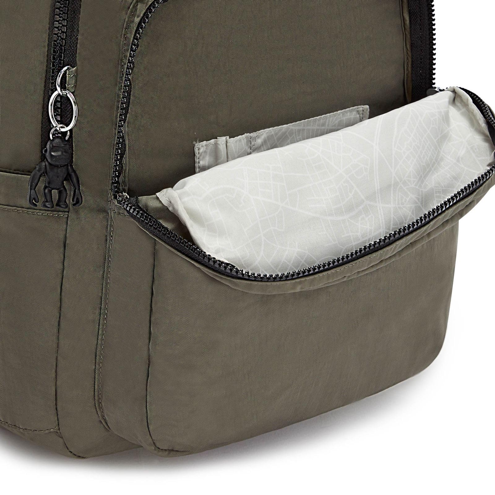 Kipling SEOUL Duży plecak, Green Moss (Zielony)