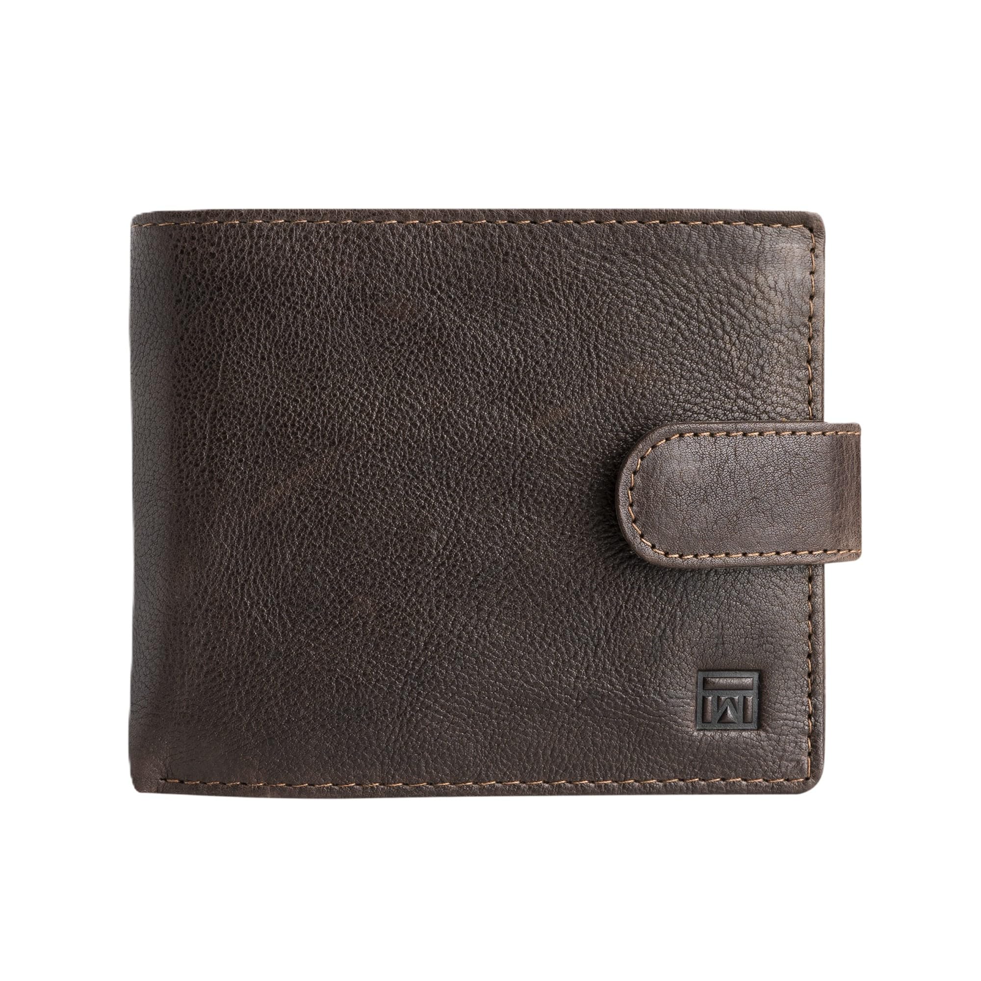 Matties Bags Men's Marron Washable Leather Wallet
