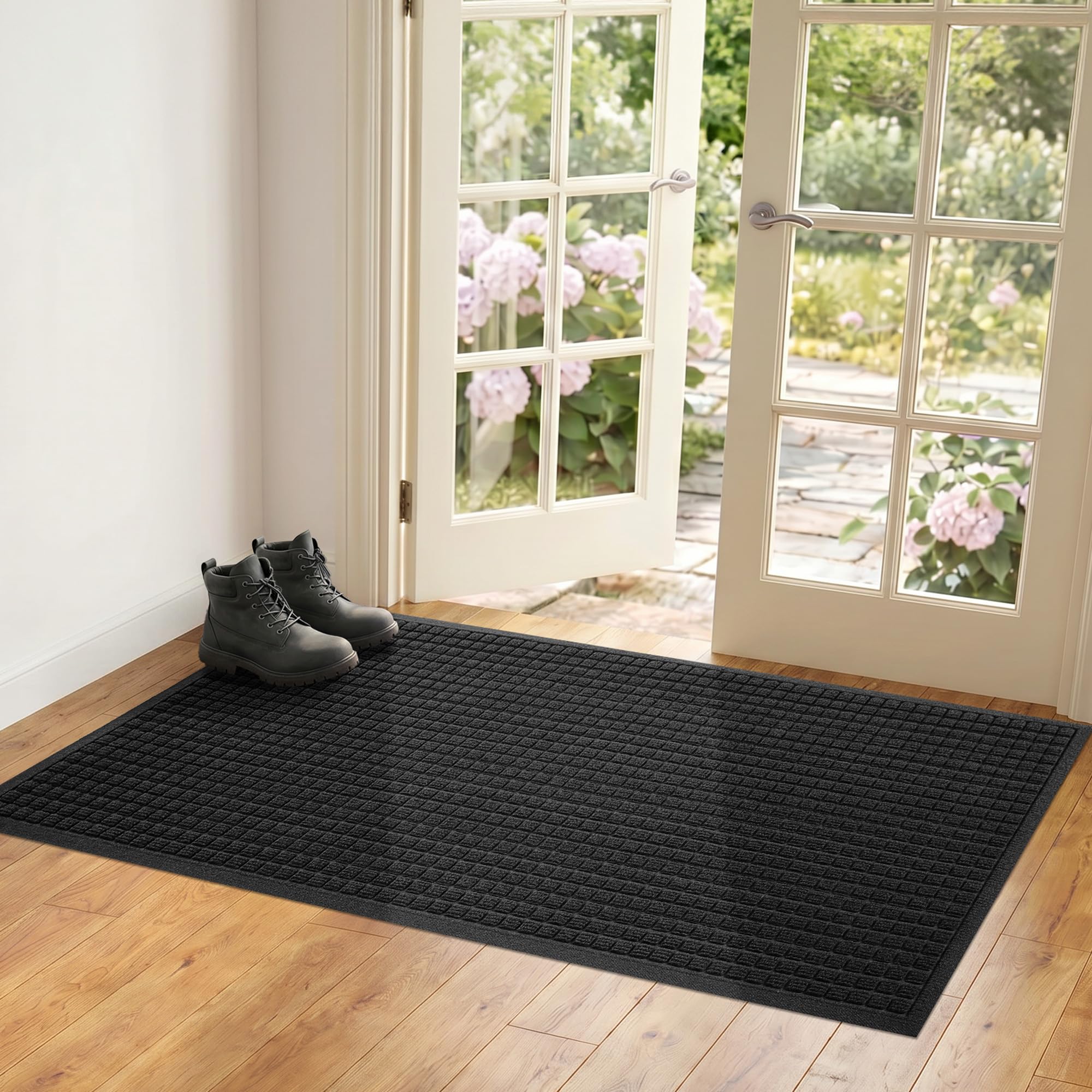Durable Indoor Outdoor Doormat, 4' x 5' Heavy Duty Front Door Mat — Amazon image 9