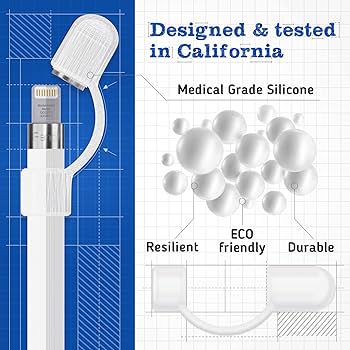 Tampa de substituição e suporte para Apple Pencil da