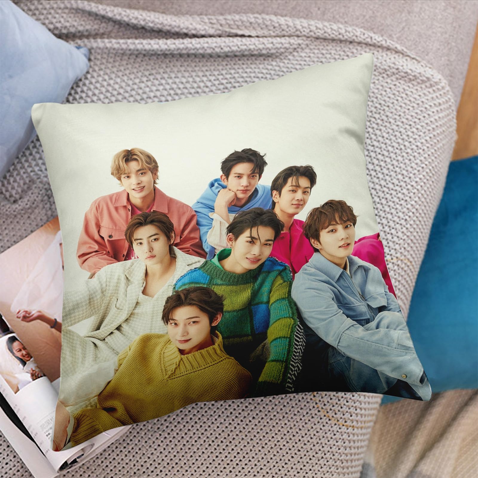 Enhyppen Merch Regalo Set per Enhyppen, Enhyppen Merch con 55 photocard,1 federa,1 portachiavi,1 bracciale,1 collana,12 adesivi,1 tappetino per mouse,1 magnete da frigorifero