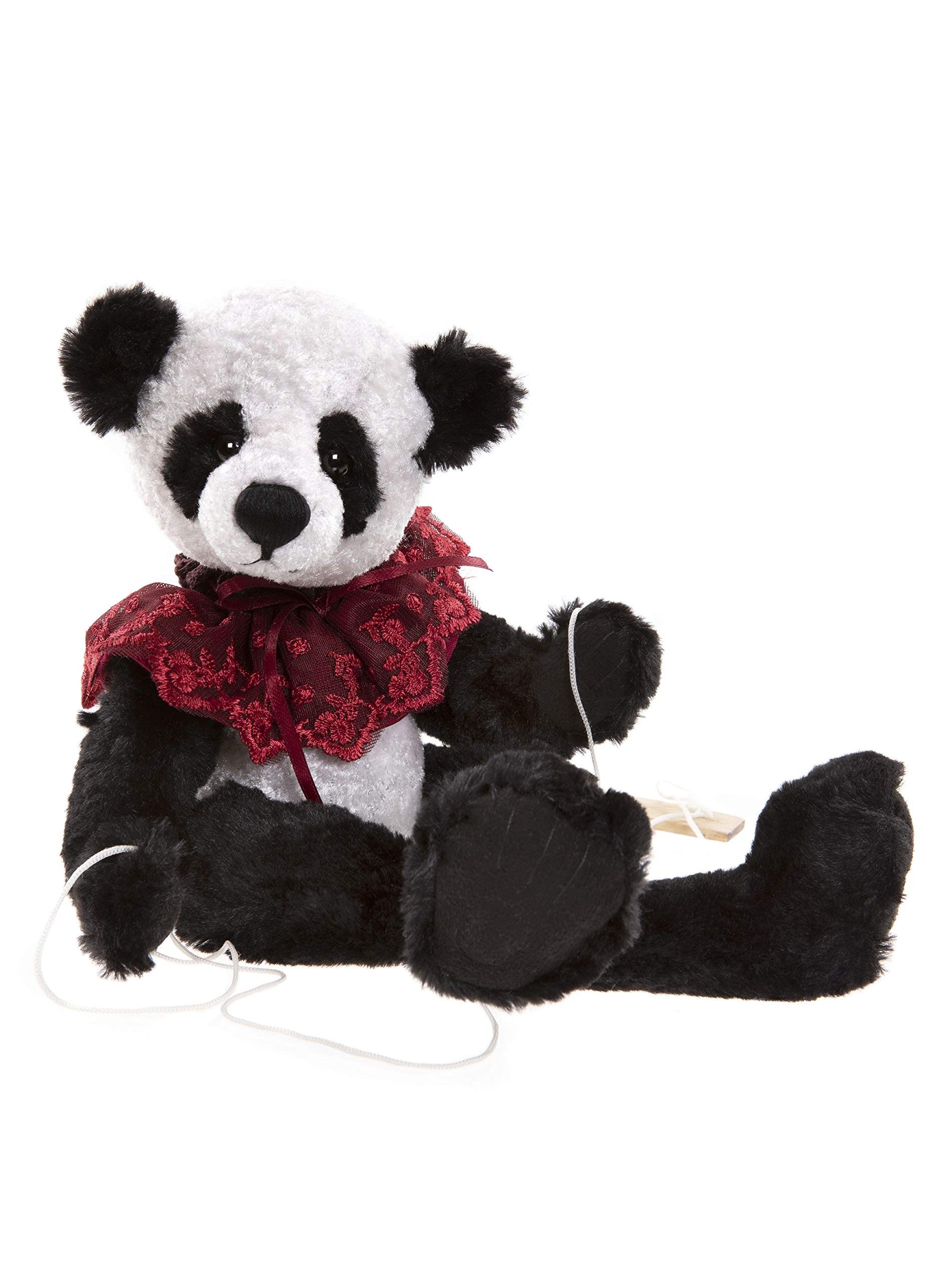 Charlie Bears - Old Vic 2021 Panda Teddybär Marionette Puppe (limitierte Auflage, 1000 Stück), 35,6 cm