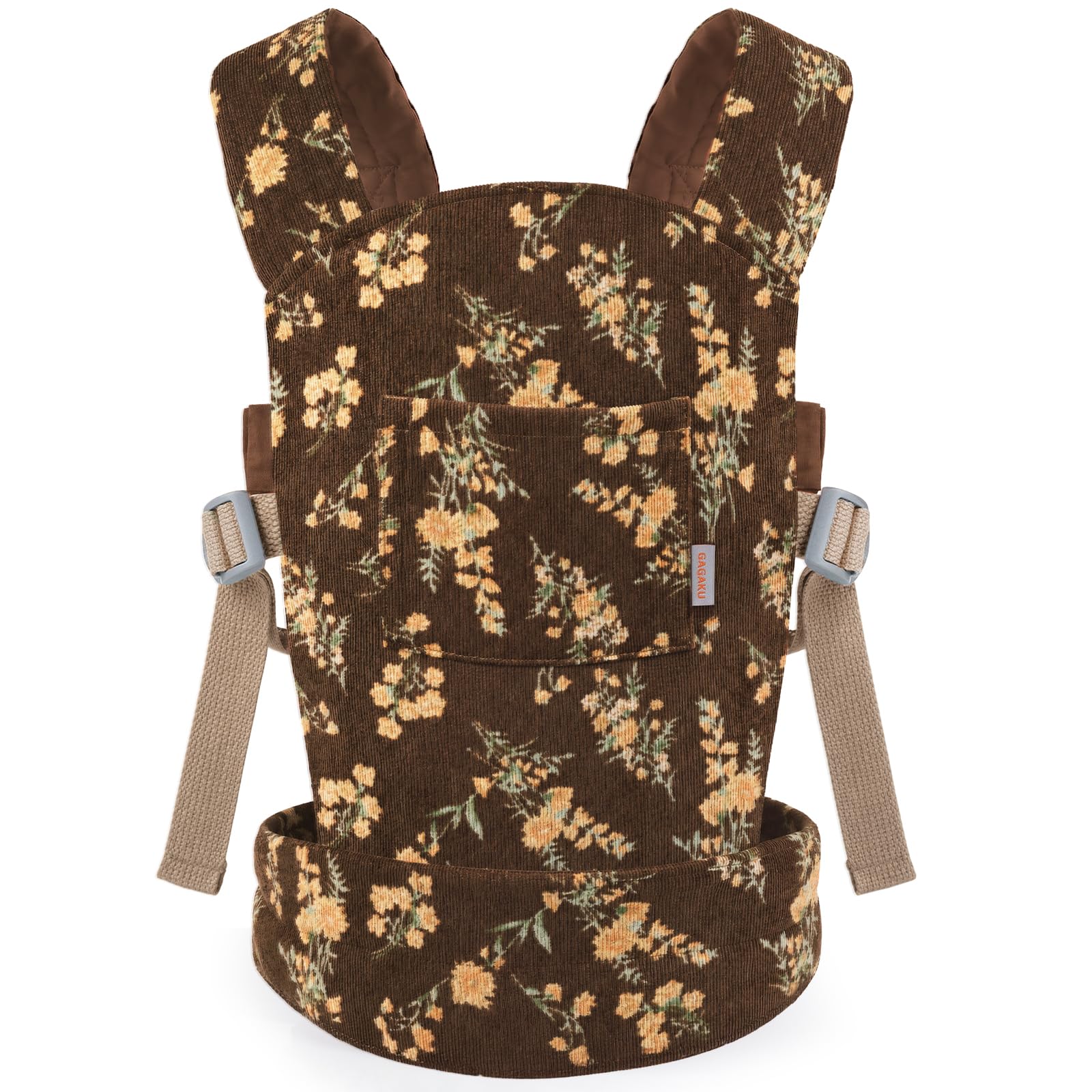Corduroy Baby Doll Carrier with Adjustable Straps