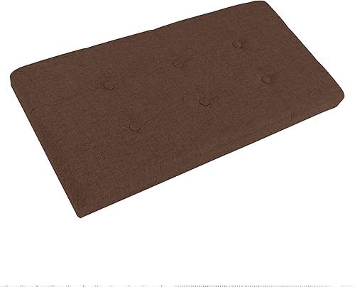 Miniatura 81 de Lavish Home - Banco otomano con almacenamiento, plegable, tapa acolchada de espuma con punzoneado de 30 pulgadas, gris oscuro