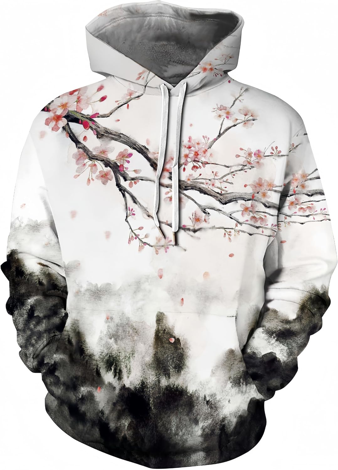 Men Women Unisex Hoodies Novelty 3D Print Graphic Hooded Pullover Sweatshirt with Pocket