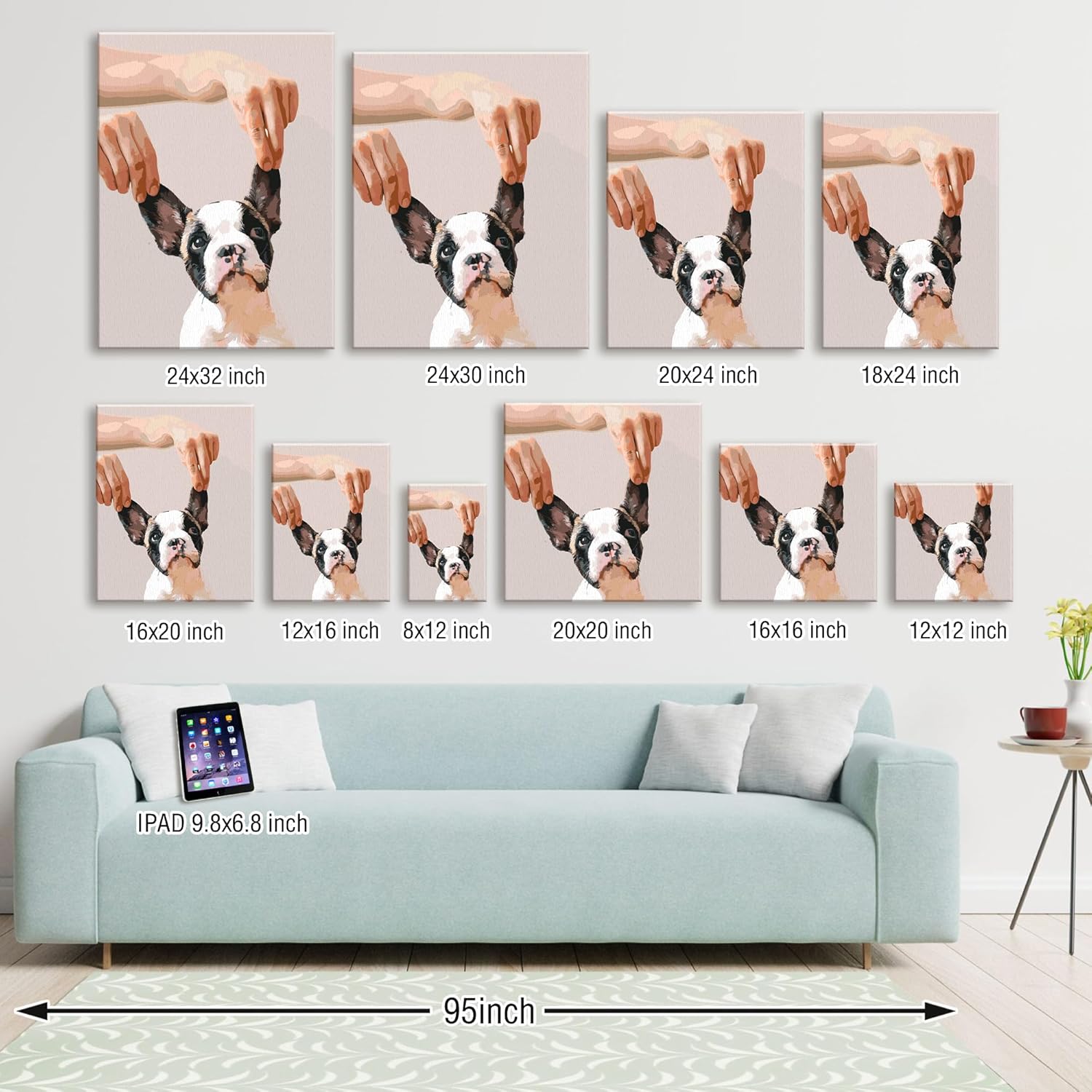 SIYDCF Custom Paint by Number, Personalize Paint by Numbers for Adults Beginner, DIY Acrylic Painting Kit for Home Decor, Paint by Numbers Canvas Kit Ideal Gift Choice for Any Festival (24" x 32")