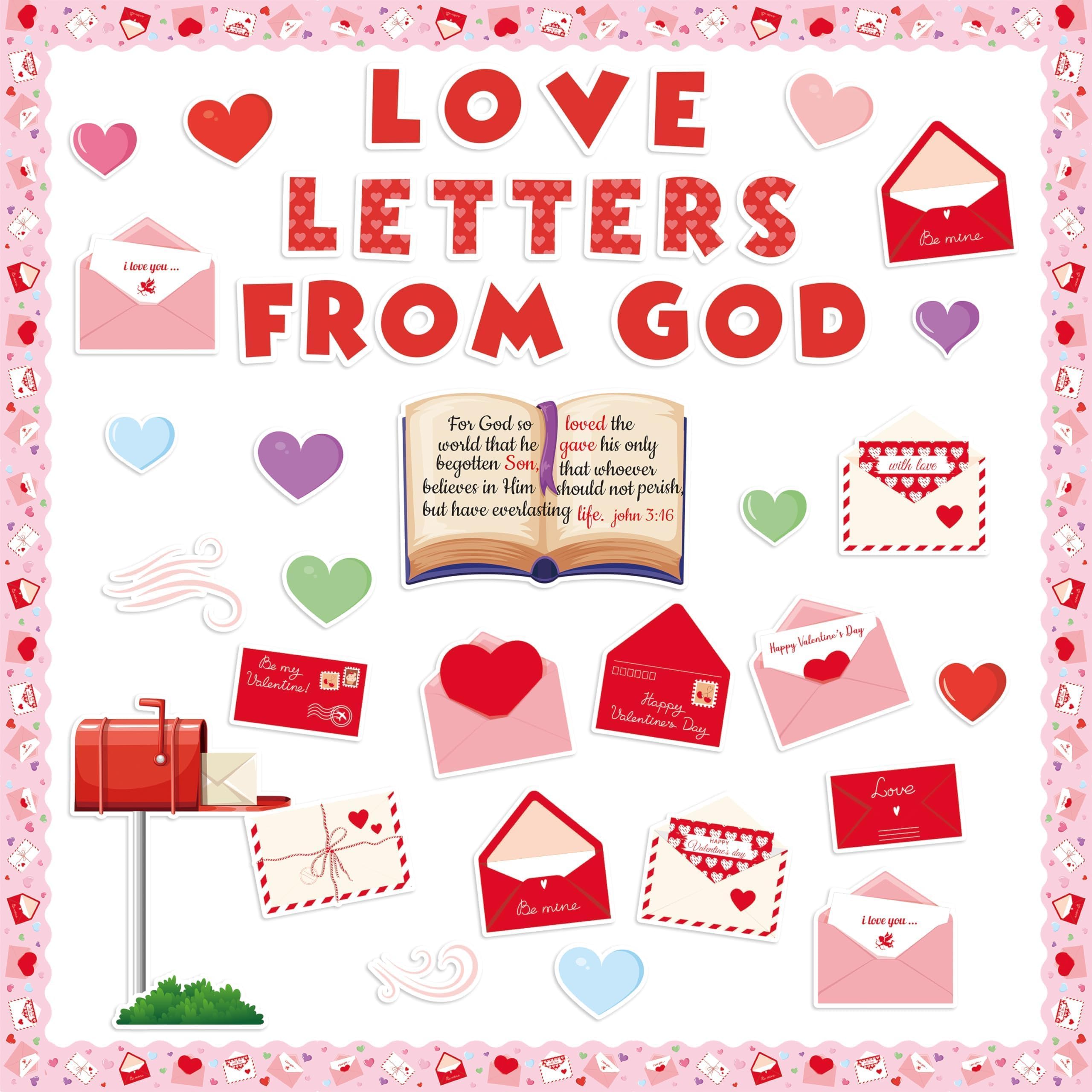 Snapklik.com : Valentines Day Letters Bulletin Board Cutouts, 119 Love ...