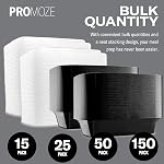50-Pack Préparation de repas en plastique Microwavable Conteneurs pour la préparation de repas avec des lids 28 oz. 1 Compartiment Noir Entreposage Réutilisable Rectangulaire Boîtes à Déjeuner - Nourriture sans BPA - Congélateur & Lave-vaisselle sans danger