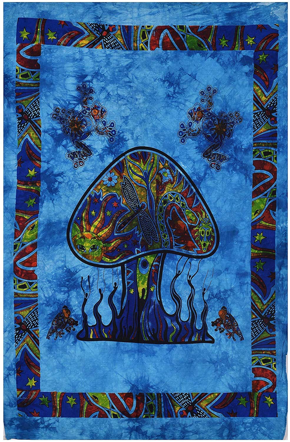 Psychedelic Mushroom Tapestry - Hippie Wall Art -7