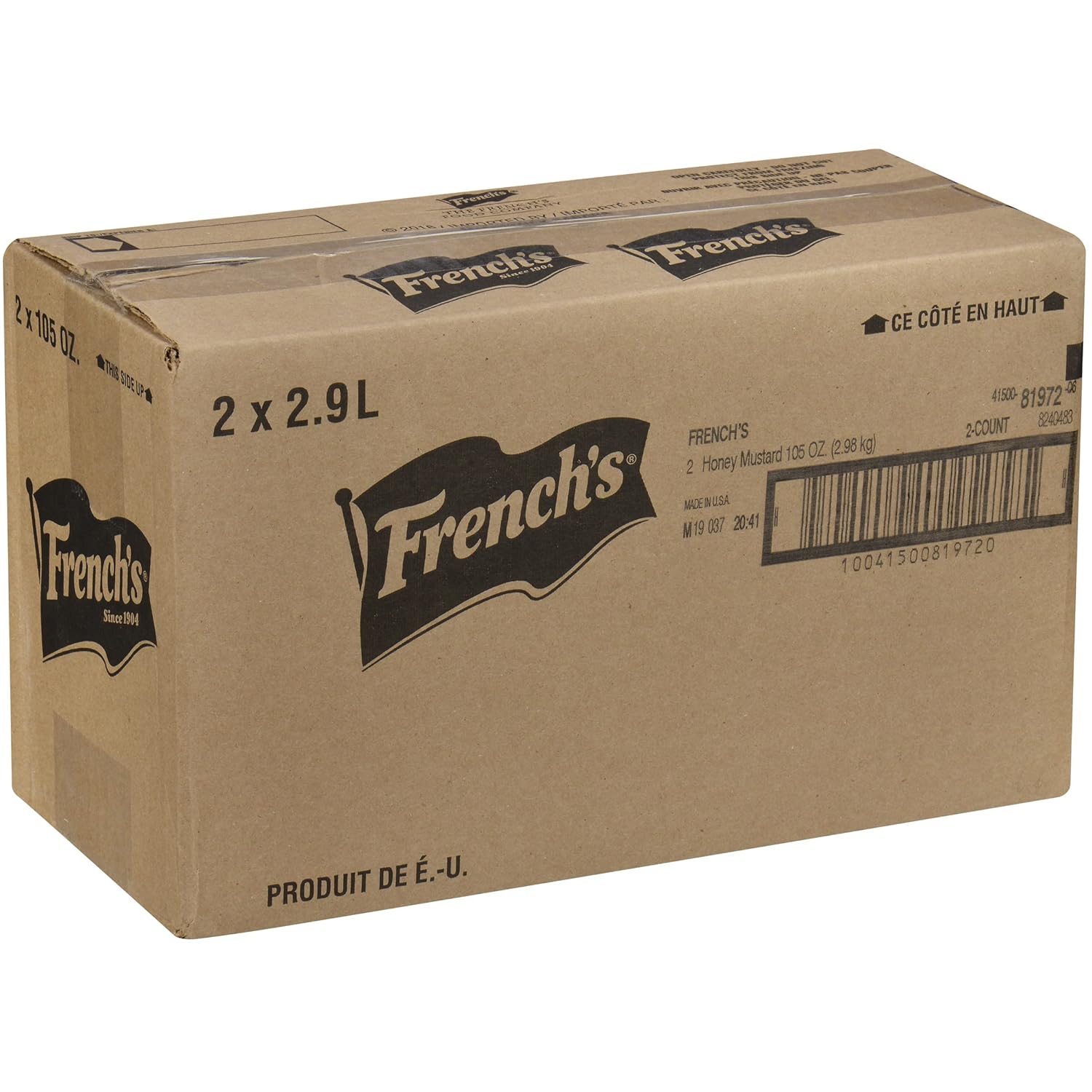 French's Honey Mustard Dipping Sauce (two 105 oz containers)