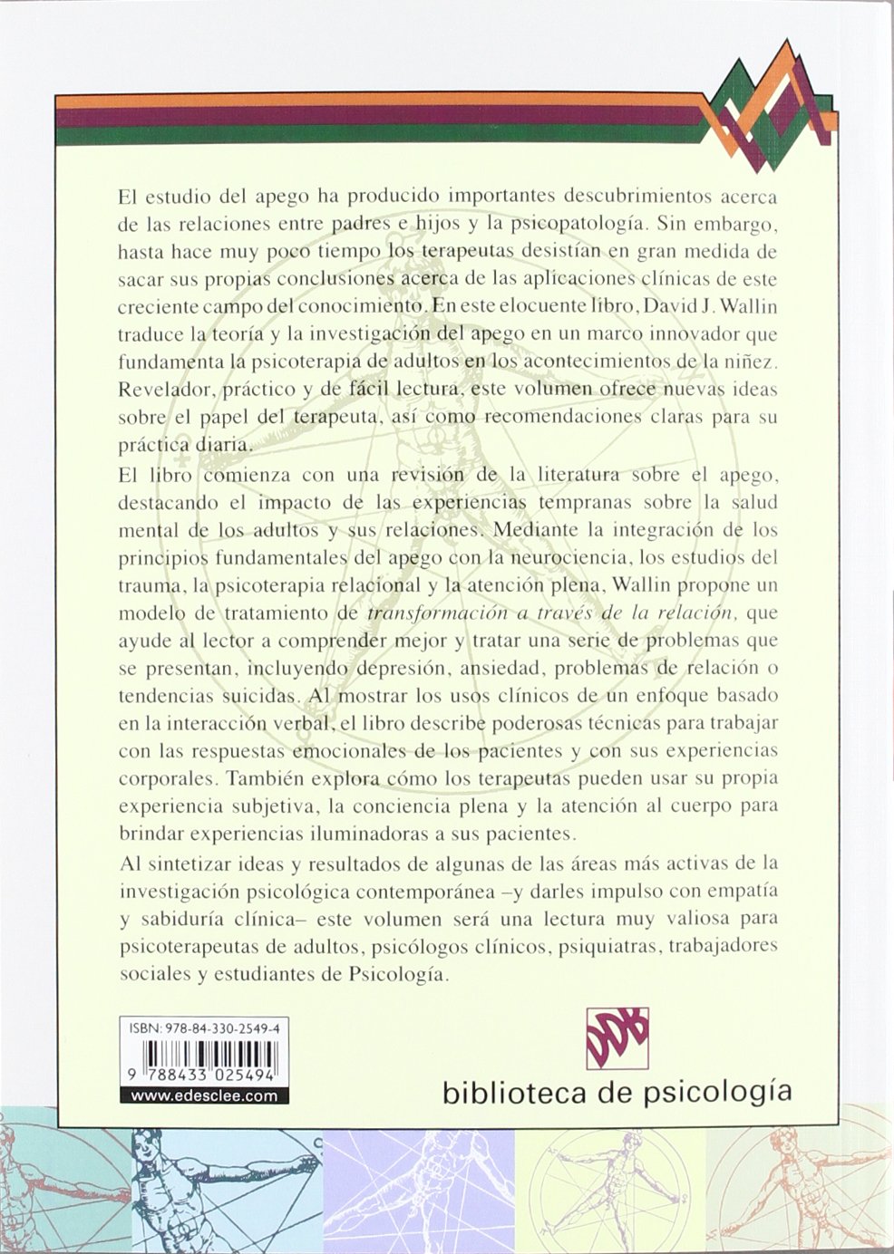 Apego en Psicoterapia: 172 (Biblioteca de Psicología)