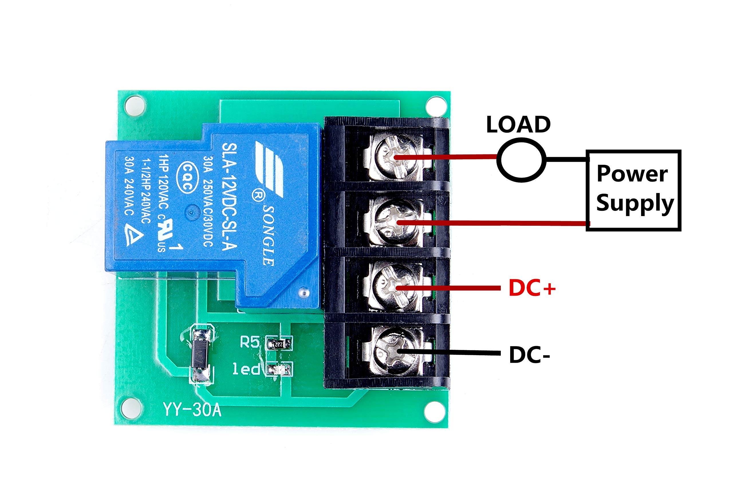 Buy LIVISN 30A High Current 5V 12V 24V Contactor Relay Switch Power