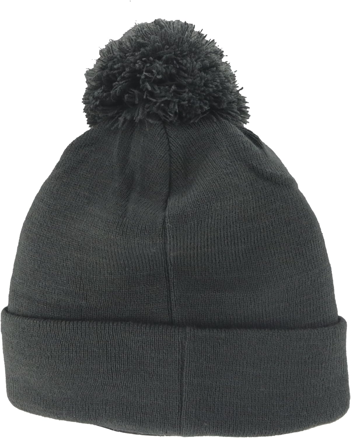 ZHATS Standard NCAA Officially Licensed Pom Beanie Patch Brick Charcoal, Grey, One Size