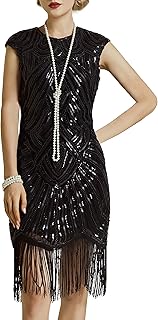 Women's Flapper Dresses 1920s Beaded Fringed Great Gatsby Dress - Buy now