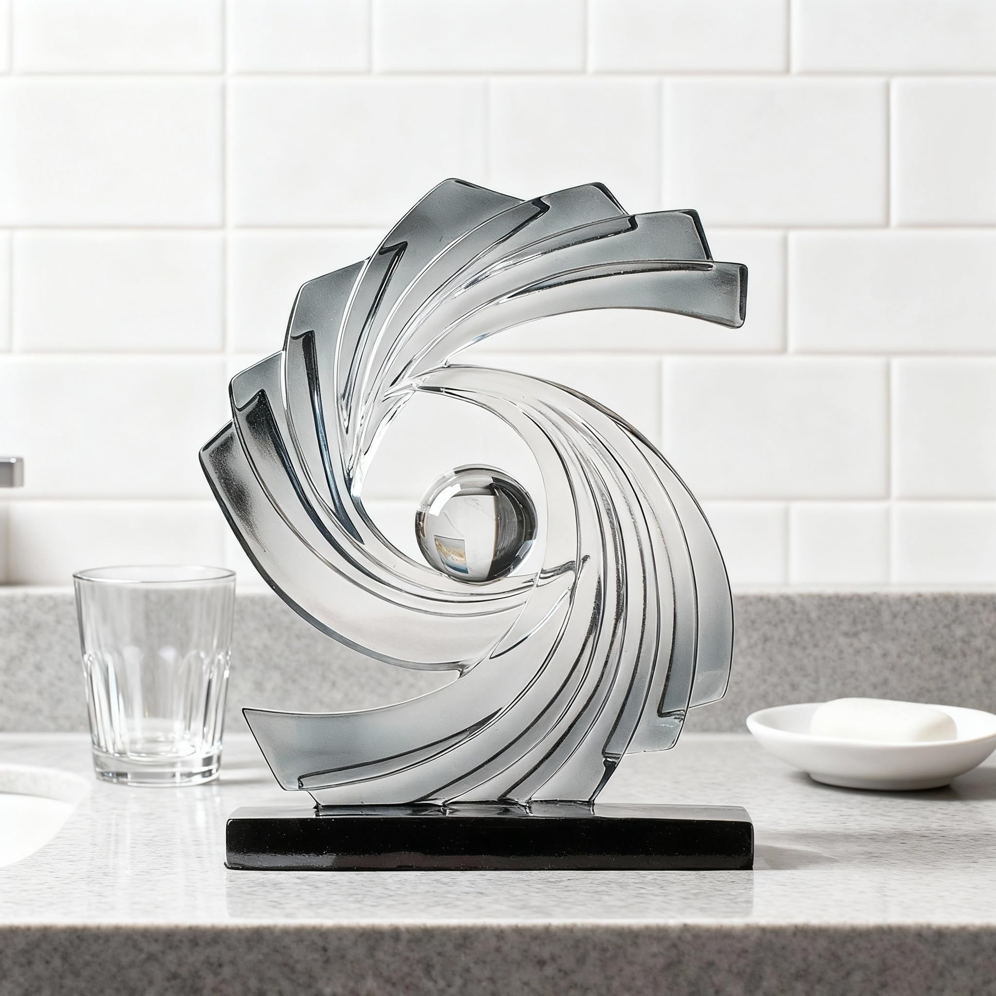 Abstrakte Kunststatue, moderne, minimalistische Dekoration, geometrische abstrakte Skulptur, Decoraciones para Sala, Schlafzimmer, Büro, Kaffee, Tisch, Tafelaufsatz, Dekoration, Kunstharz
