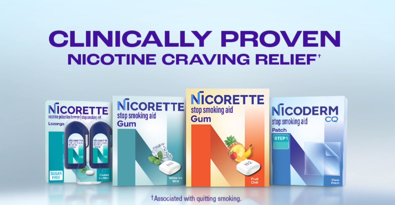 Amazon.com: Nicorette Nicotine Gum Stop Smoking Aid, 2 mg, White Ice Mint  Flavor - 200 Count : Health & Household