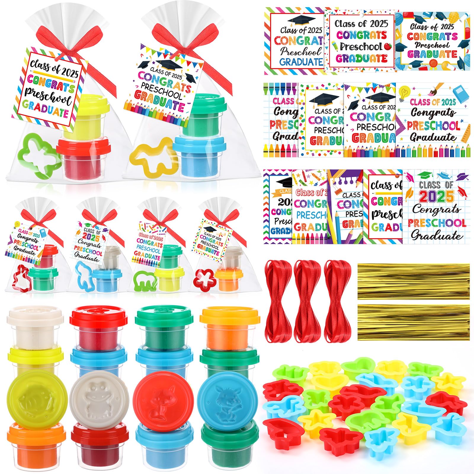 Snapklik.com : 340 Pcs 48 Set Preschool Graduation Party Favors Bulk ...