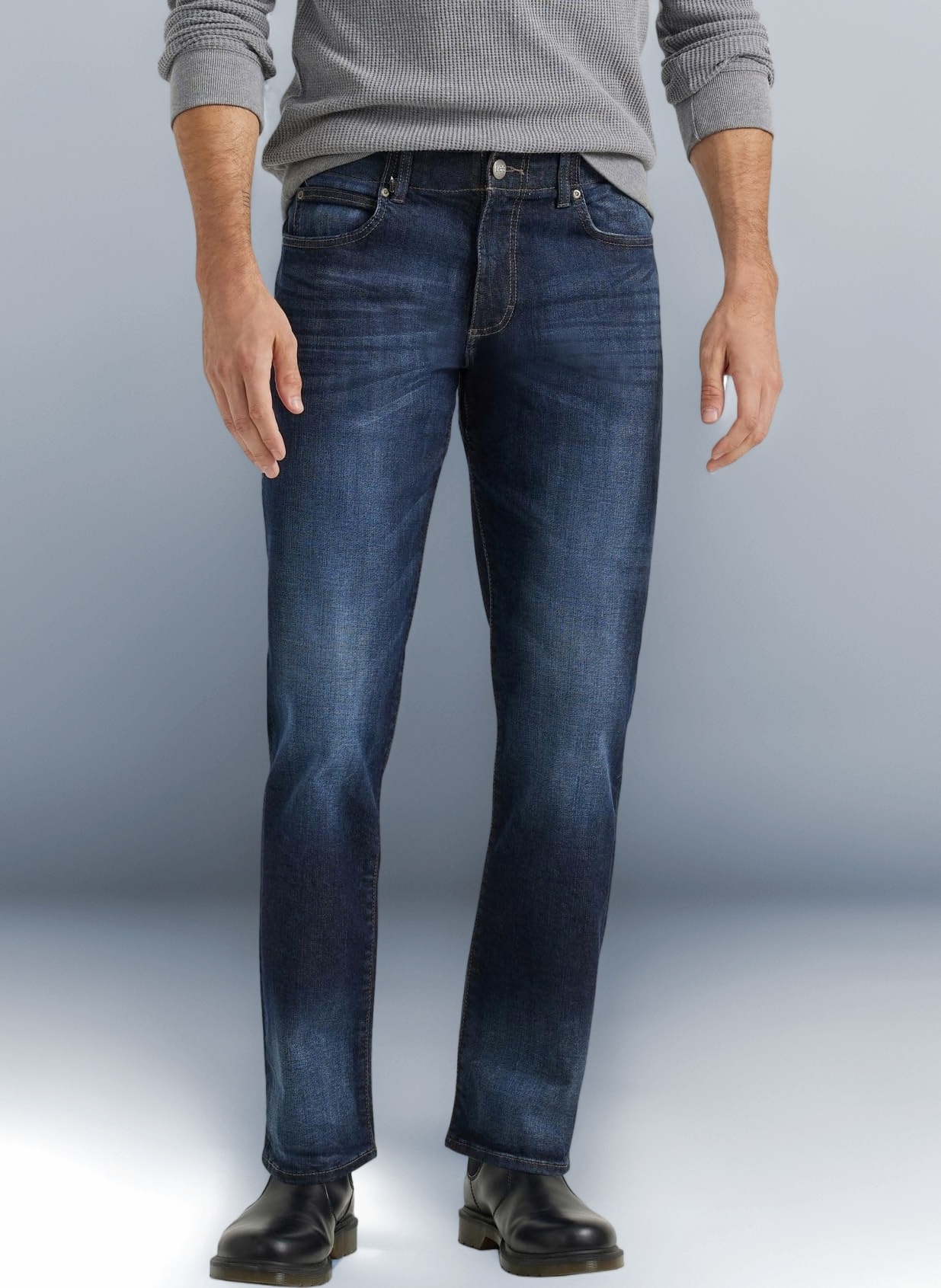 Lee Men's Modern Series Extreme Motion Straight Fit Tapered Leg Jean Jeans