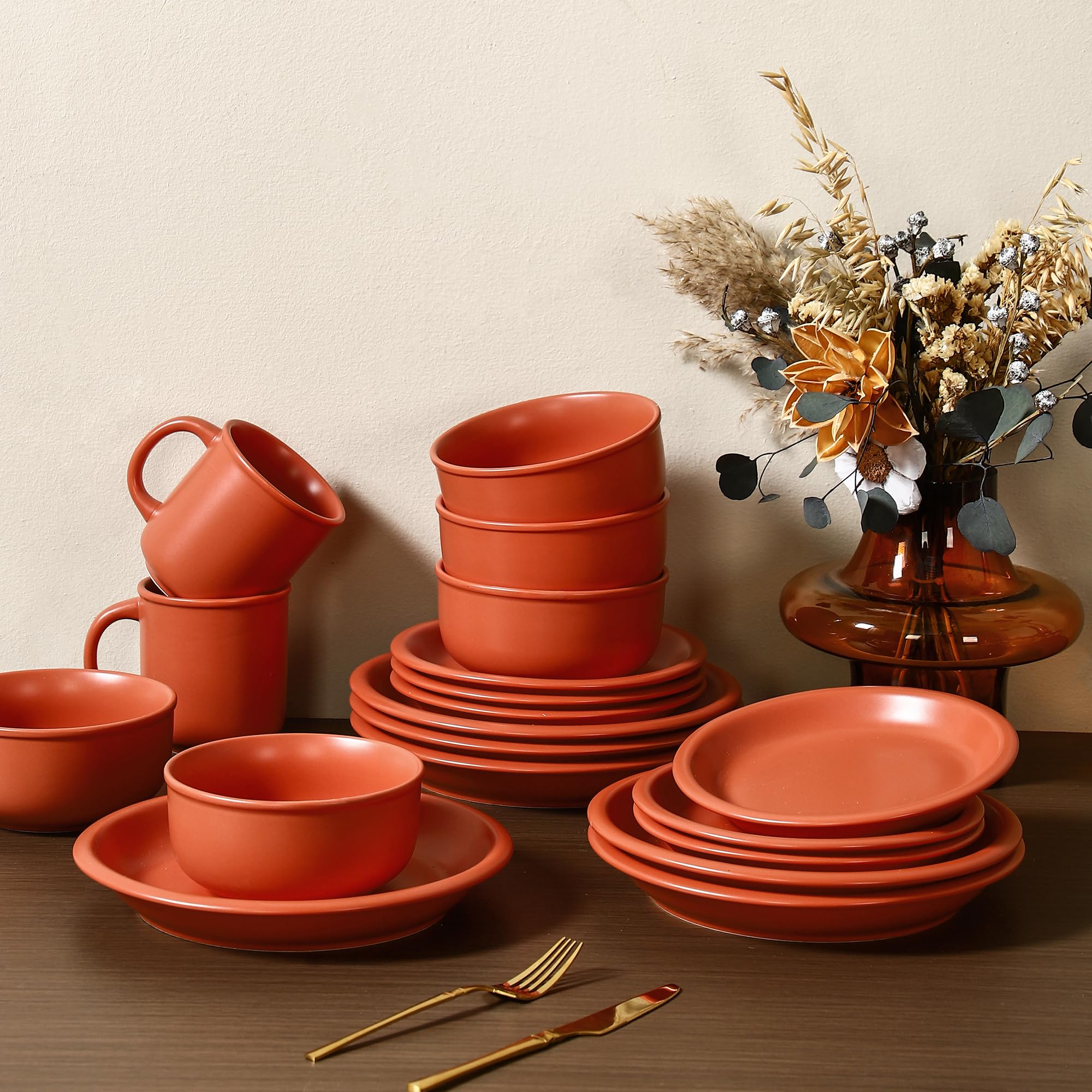 食器 504 Amazon.com | GZG Vintage Series Ceramic Dinnerware Set for 4, 12