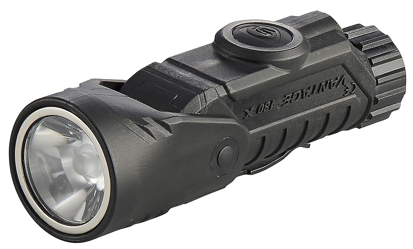 Streamlight 88903 Vantage 180 X Helmet Mounted and Right Angle Firefighter Flashlight with Helmet Bracket, Black