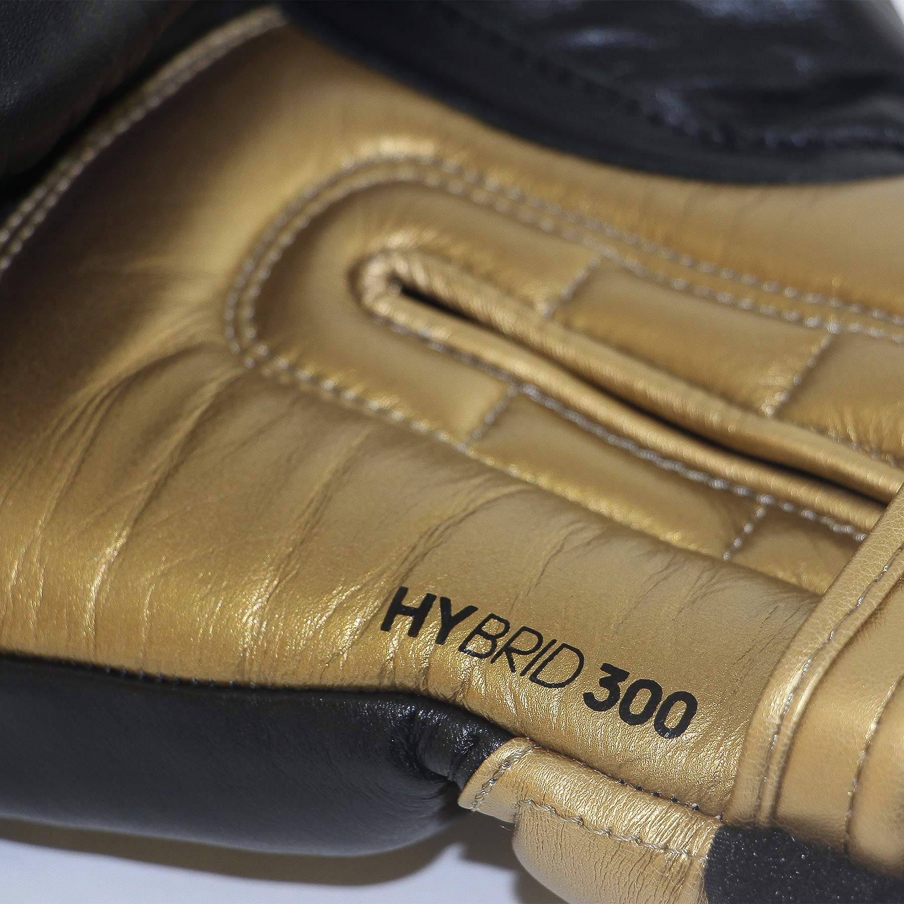 GUANTONI ADIDAS HYBRID 300 IN PELLE 14 oz NERO - ORO