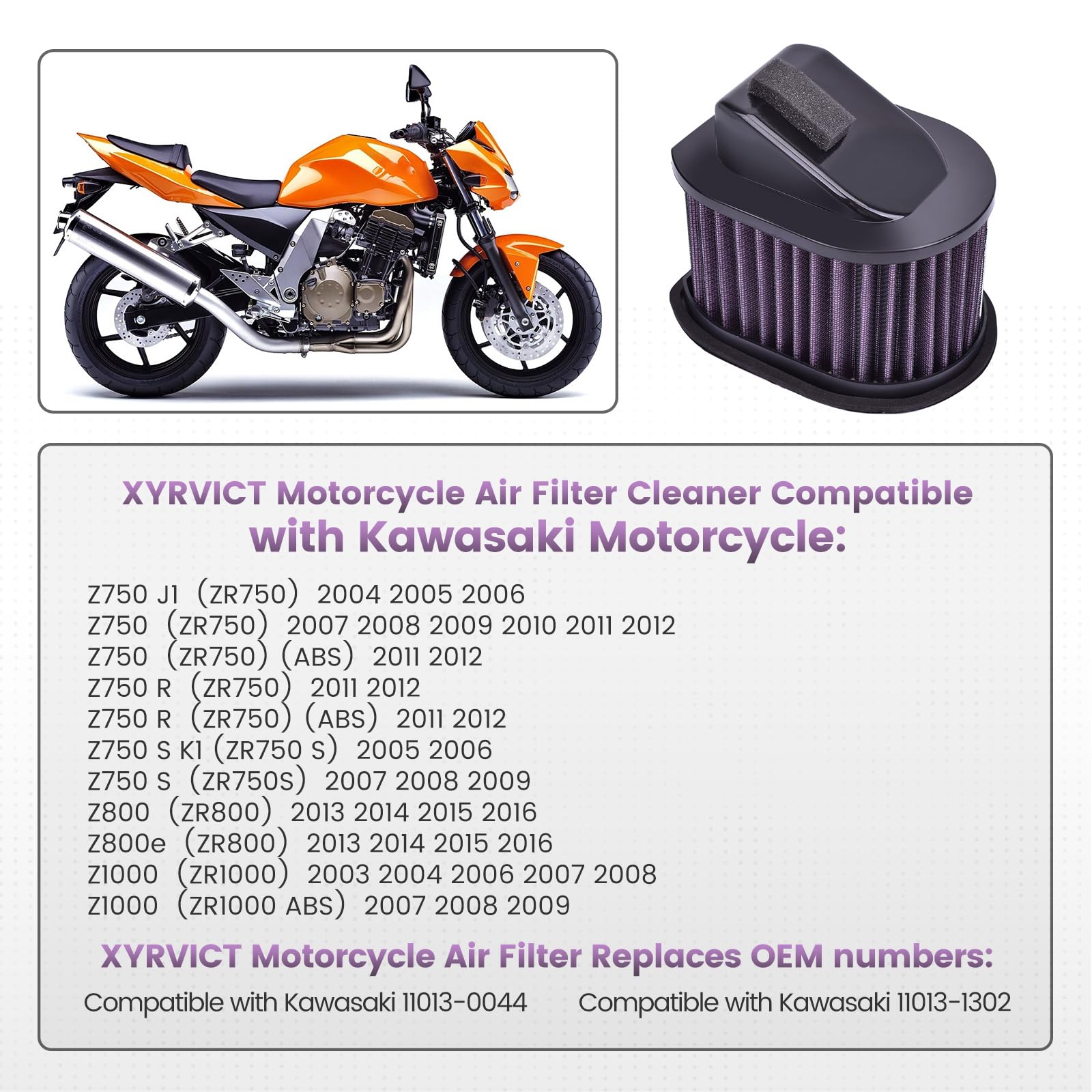 Gas Pump Filter For Kawasaki Z750 Motorcycle (2004-2012) - New Replacement Part FP-002