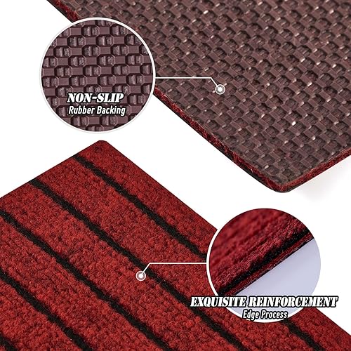 Miniatura 4 de ANTPOP Alfombra de pasillo de 2 x 6 pies, para interiores y exteriores, con parte trasera de goma, alfombra lavable para pasillo, entrada, cocina,