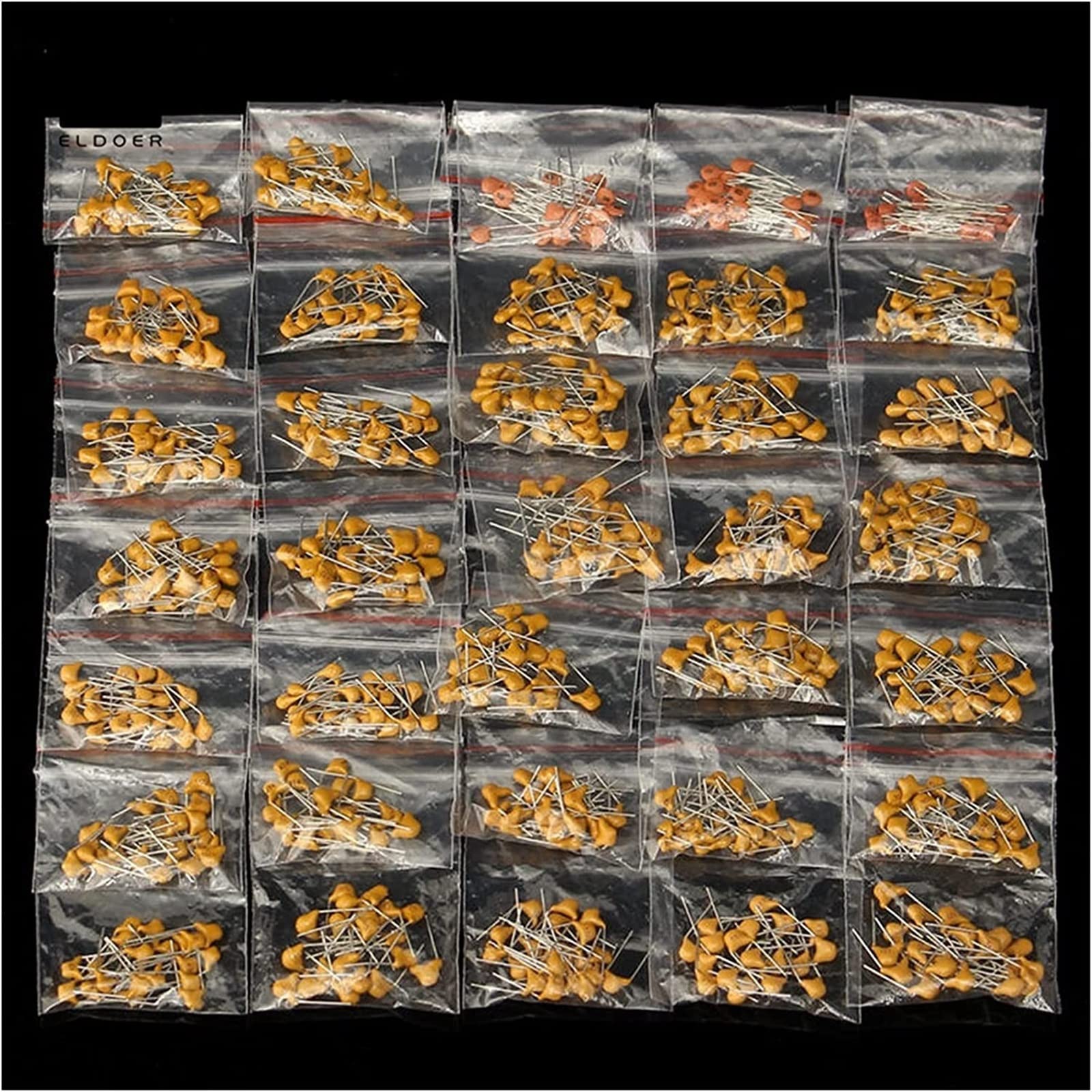 Kit de condensadores 700 piezas 35 valores cada 20 piezas 8pF ~ 2.2uF condensadores cerámicos multicapa Kit surtido condensadores Industrial Electrical capacitors