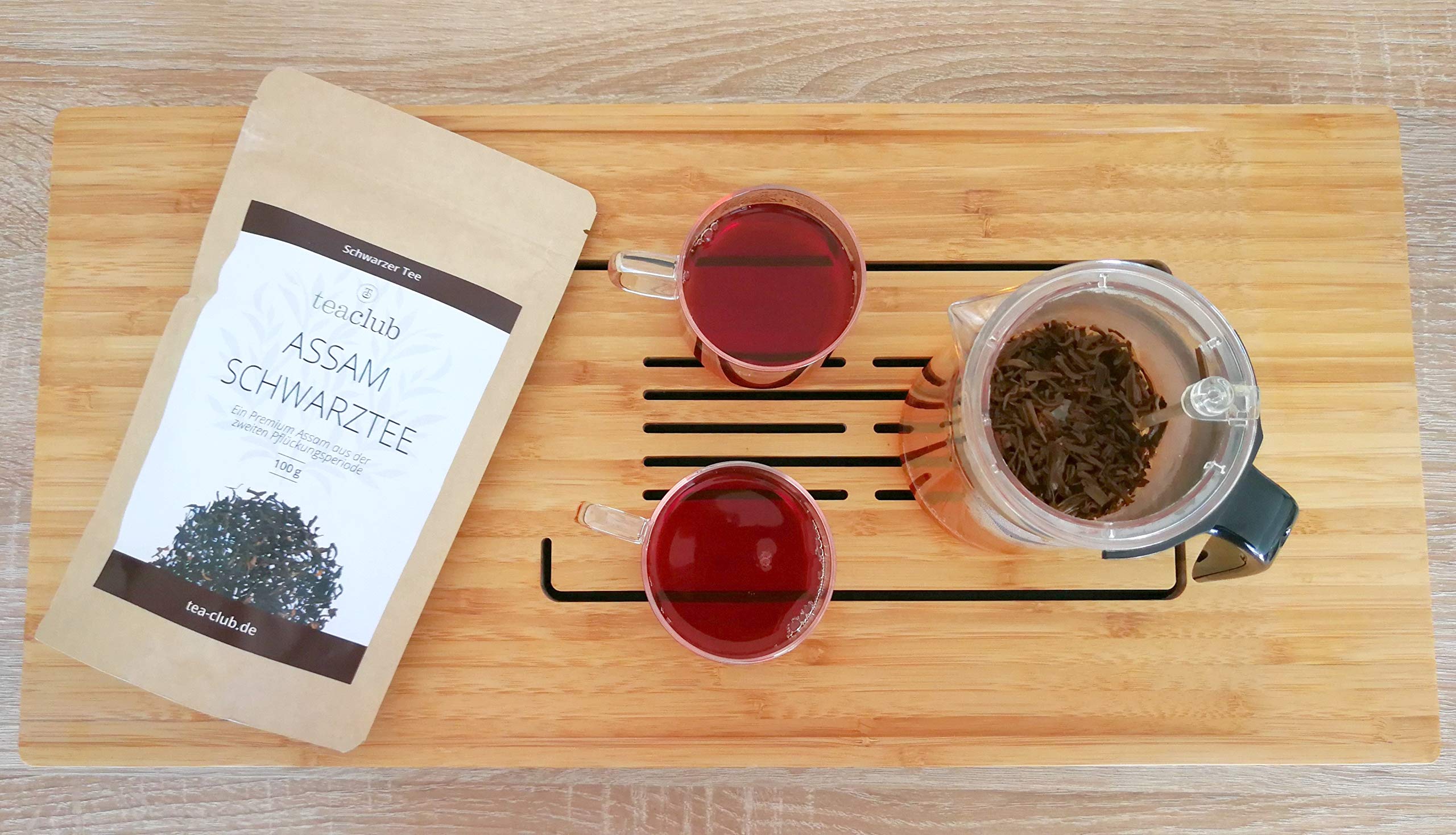 TeaClub Assam Schwarzer Tee Lose 500g – Second Flush Schwarztee, Black Tea | Kräftiger Second Flush Assam, Loser Ostfriesentee malzig-würzig, Golden Tips, glutenfrei, im Doypack aromasicher verpackt