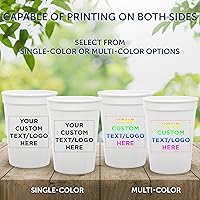 Vista 6 de Vasos de plástico desechables personalizados de 12 onzas. Juego de 10/50/100, paquete personalizado a granel, perfecto para verano, eventos