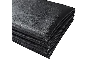 Soft and Durable Black Faux Leather Fabric for Upholstery