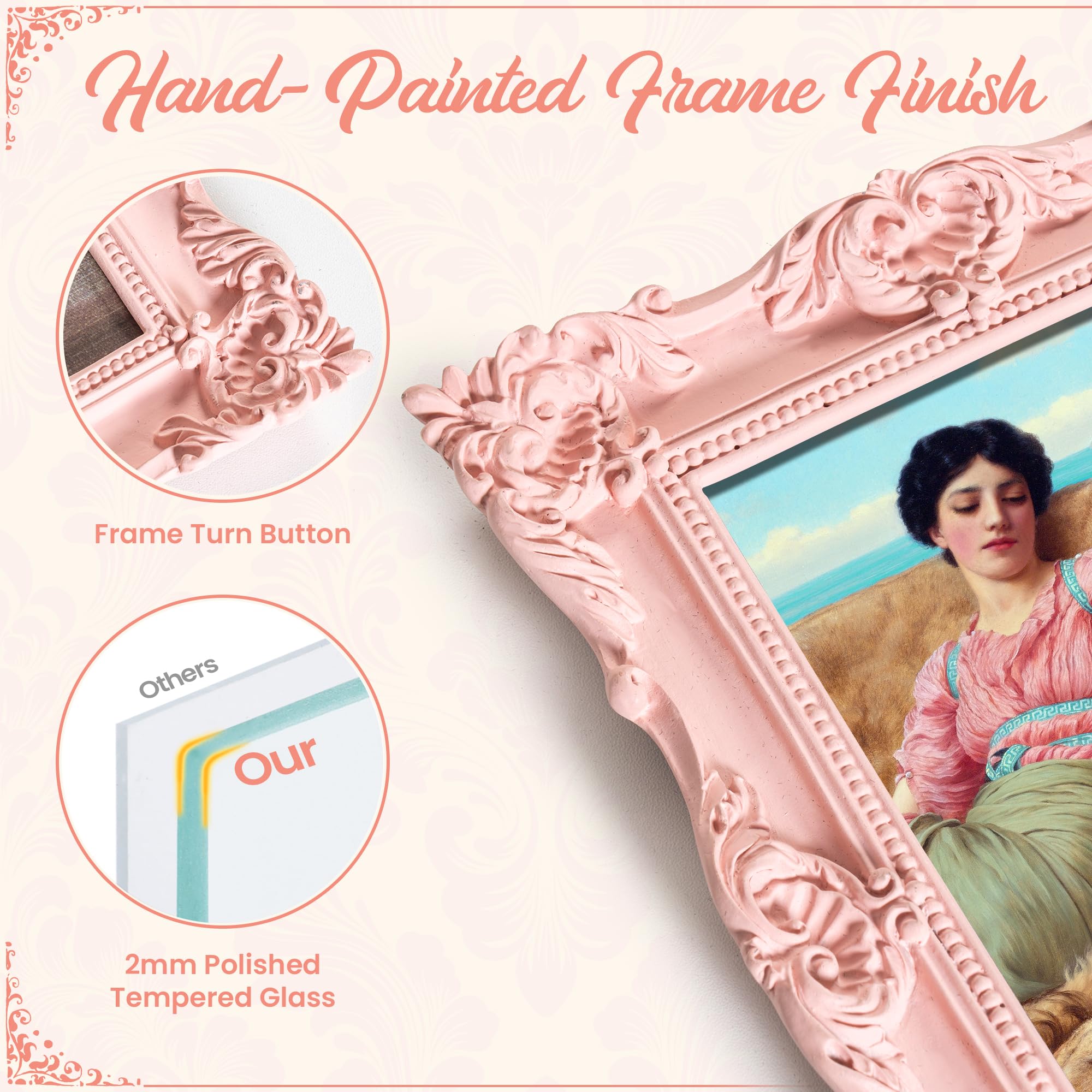 Amazon.com - Axeman 4x6 Picture Frame, Vintage Textured Hand