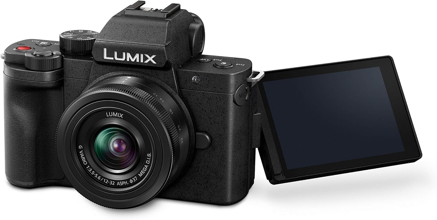 Panasonic Lumix DC-G110KEG-K - Telecamera di sistema da 20 MP, 4K, stabilizzatore dimmagine, mirino da 7,5 cm, obiettivo 12-32 mm, colore: Nero Panasonic Lumix DC-G110KEG-K - Telecamera di sistema da 20 MP, 4K, stabilizzatore dimmagine, mirino da 7,5 cm, obiettivo 12-32 mm, colore: Nero