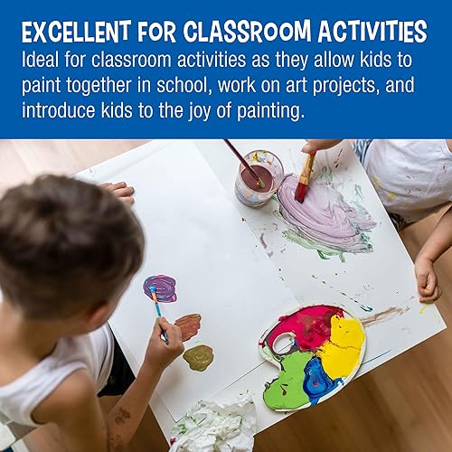 Miniatura 6 de U.S. Art Supply Bloc grande de pintura para dedos de 11 x 17 pulgadas (paquete de 2, 25 hojas cada uno), hojas recubiertas sin ácidos, papel de