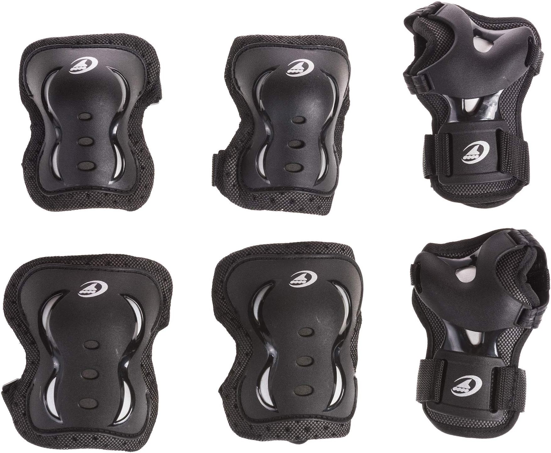 Rollerblade Bladegear XT 3 Pack Protective Gear, Knee Pads, Elbow Pads and Wrist Guards, Multi Sport Protection, Unisex, Black