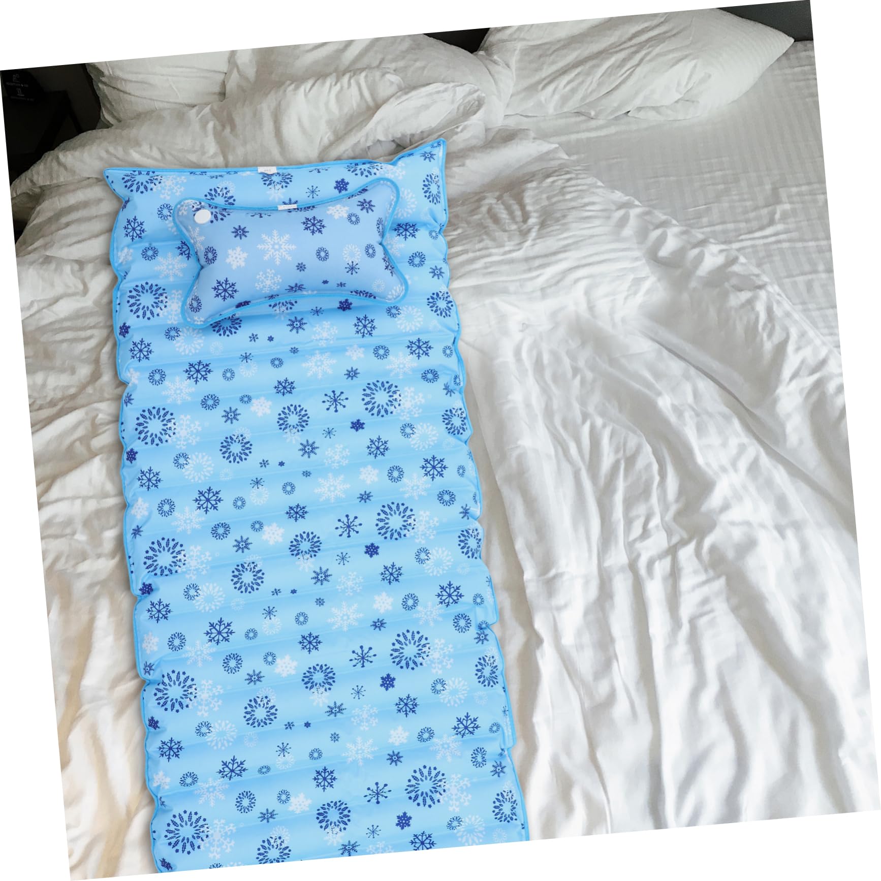 KICHOUSE Materasso Ad Acqua Estivo Cuscinetto Di Ghiaccio Rinfrescante, Morbido e Riciclabile, Adatto Per Adulti e Ragazzo Ragazza, Per Uso Domestico e Dormitori, Formato Singolo 190x75 Cm