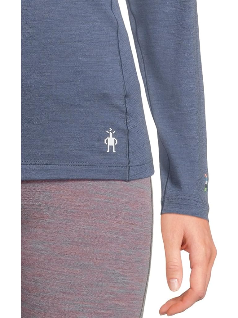 Blue Smartwool Classic All-Season Merino Base Layer Crew