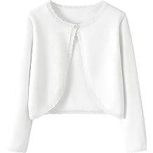 Yekaty Kids Girls Cardigan Long Sleeve Button Toddler Cardigan Knit Sweater
