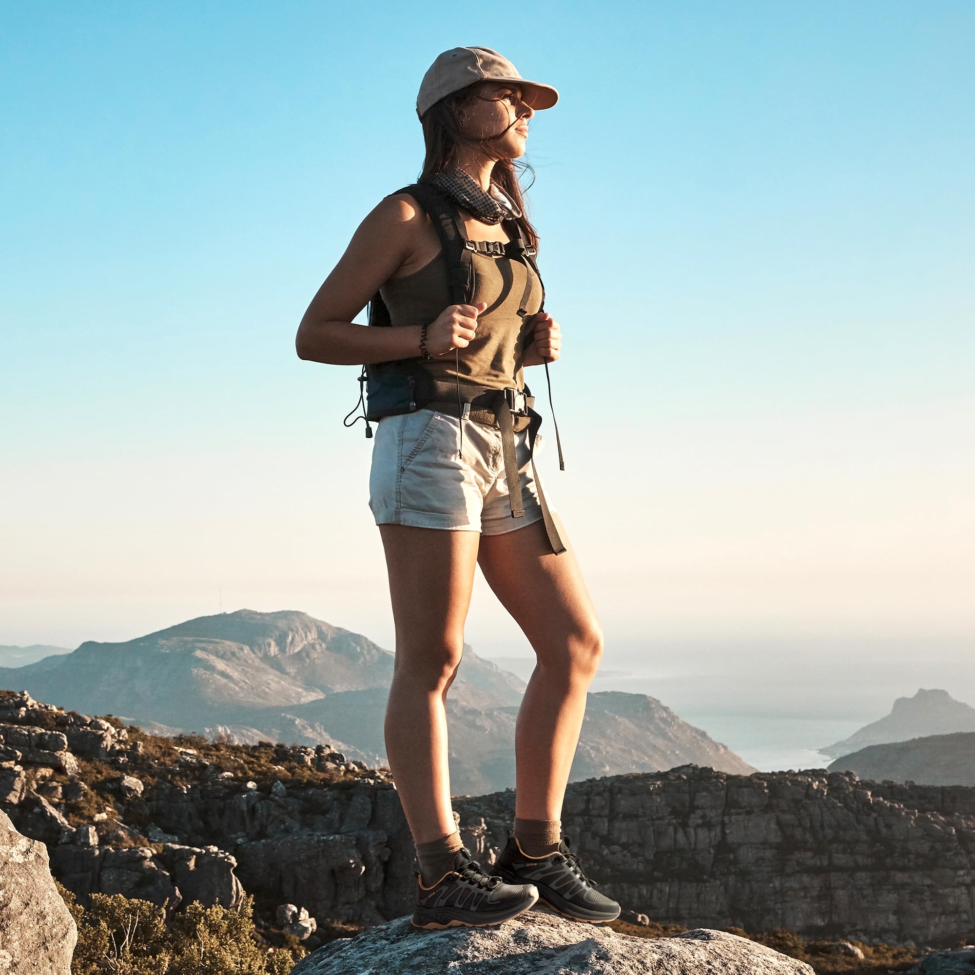 NORTIV 8 Chaussures de Randonnée Imperméables et Légères pour Femmes Confortables Chaussure Durable et Respirante SNHS242W