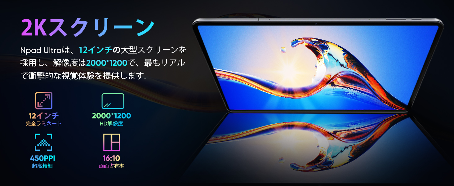 Amazon.co.jp: Android タブレット12インチ FHD大画面、20GB+128GB+1TB