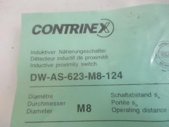 DW-AS-623-M8-124 Extra Range 8 MM Threaded Barrel, INDUCTIVE Sensor, Output PNP N.O. 3-Wire DC, Shielded