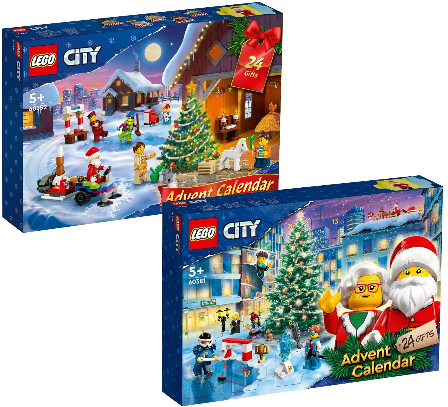 BRICKCOMPLETELego City Advent Calendar Set of 2: 60381 & 60352