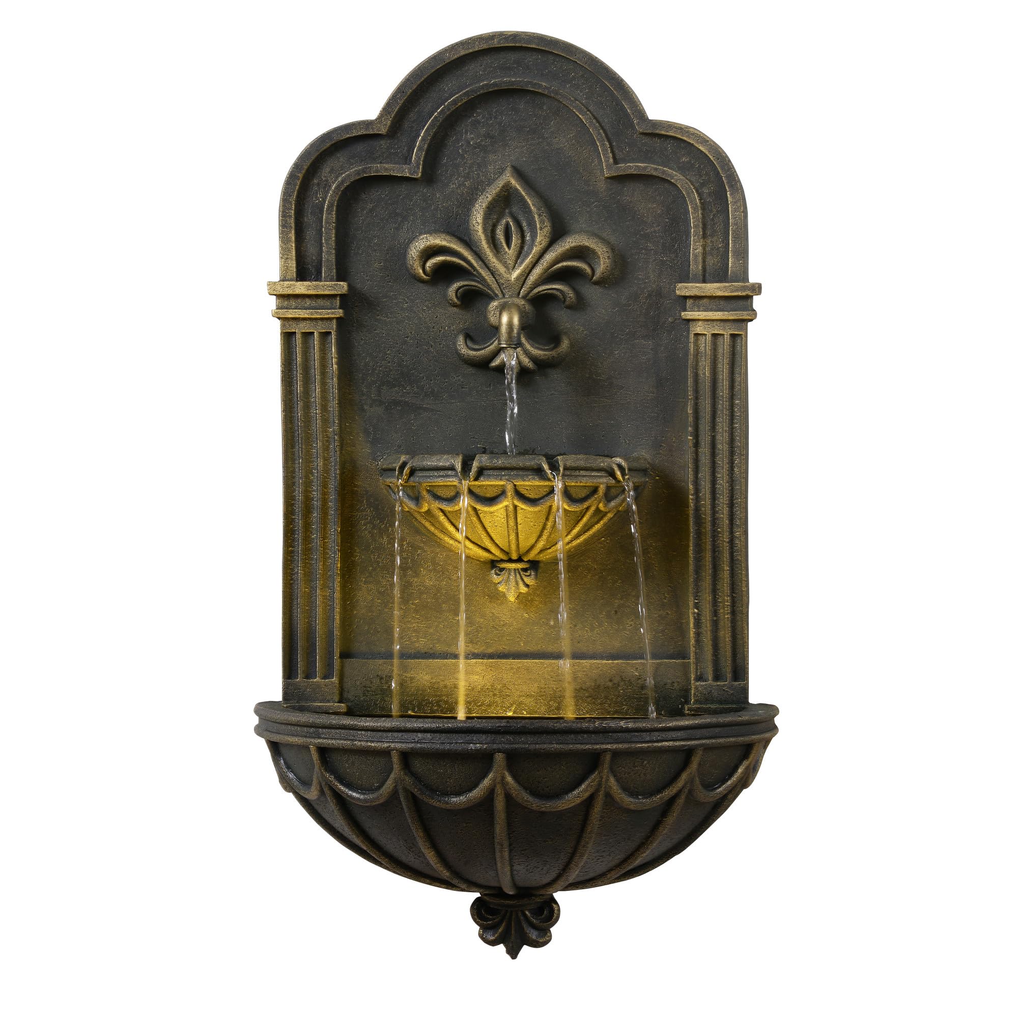 Teamson Home Fleur-de-lis Outdoor Water Fountain