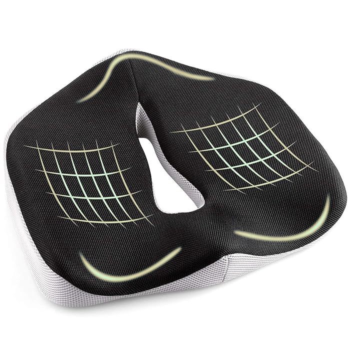 Buy ASelected Coccyx Hemorrhoid Sciatica Seat Cushion for Tailbone Back