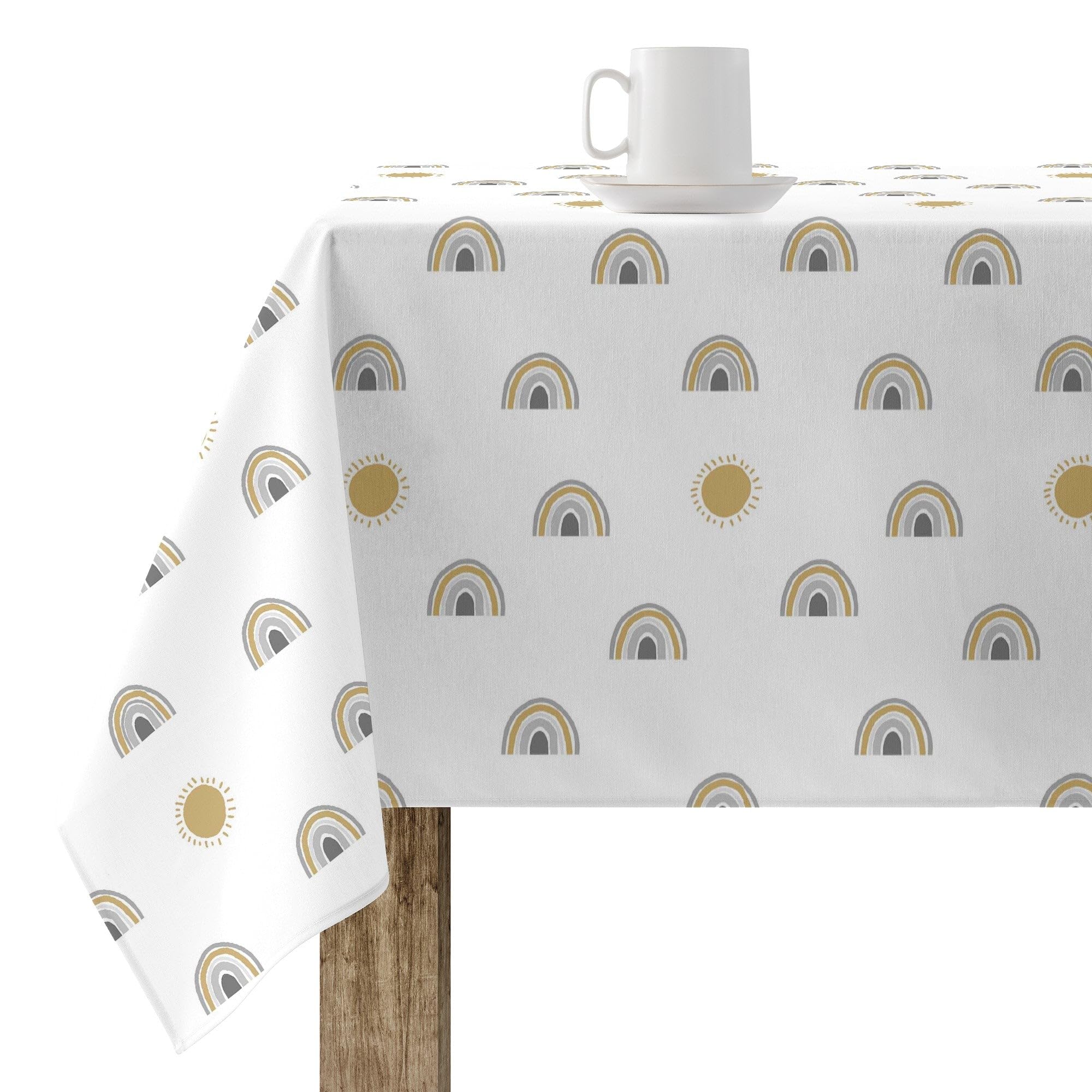 Nappe anti-taches multicolore BELUM 250x140 cm textile coton lavable