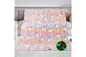 Cozy Barbie Unicorn Throw Blanket